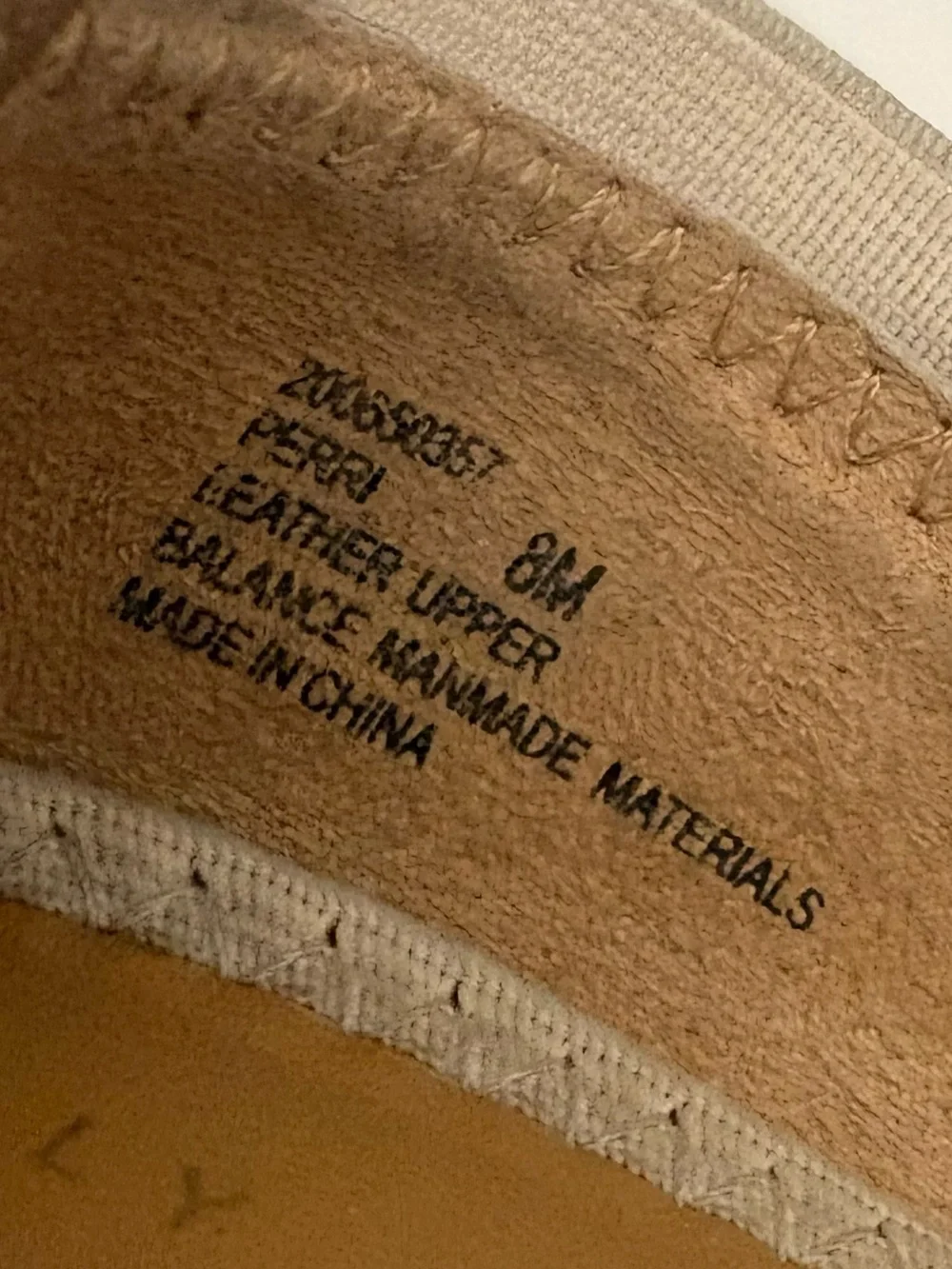 Kelly & Katie Perri Ballet Flats Cream Color Shimmer Size 8